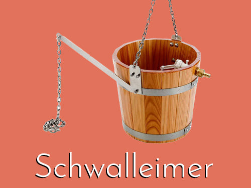 Schwalleimer/-brausen, Kneippschläuche und Wasserarmaturen