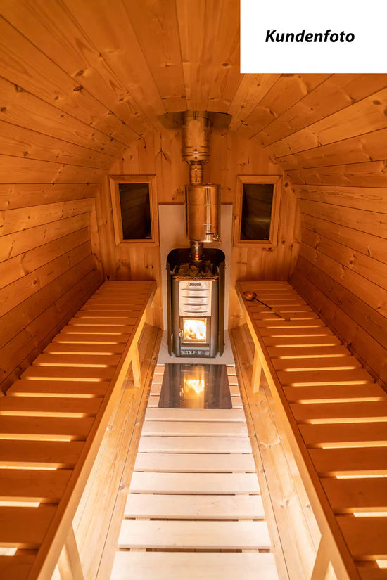 Fasssauna für 6 Personen, 8,80 m³