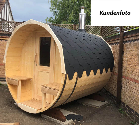 Fasssauna für 6 Personen, 8,80 m³